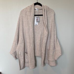 Adyson Parker NWT Open-Front Cardigan Beige Cream